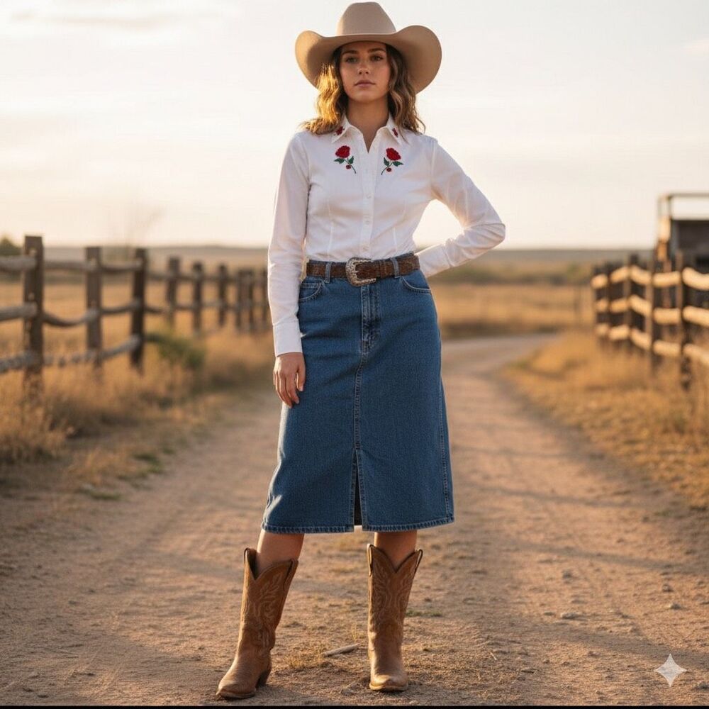 Vintage Time & Place denim skirt size 8 skirt